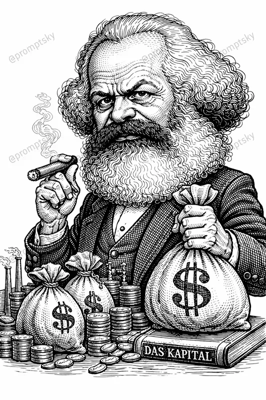 Editorial Engraving Caricature Art