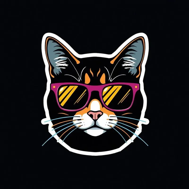 Cute Diecut Vector Sticker Designs