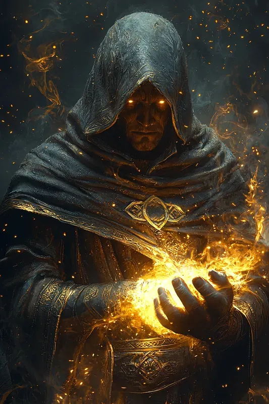 Dark Mage Portraits Epic Sorcerer Art