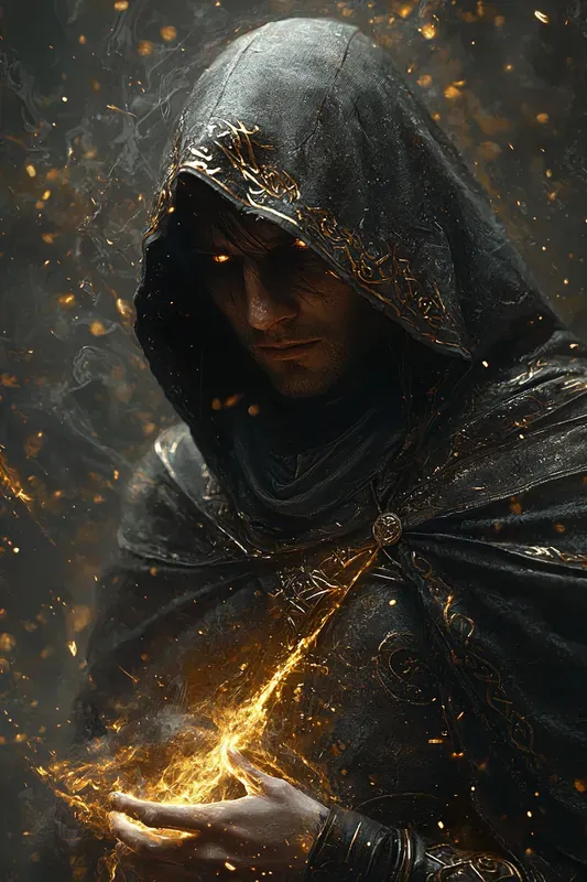 Dark Mage Portraits Epic Sorcerer Art