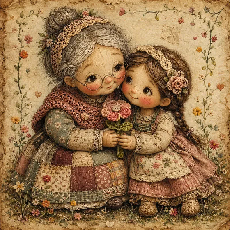 Whimsical Patchwork Storybook Kids