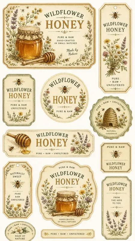 Organic Pantry Wrapper Cutouts Sheets