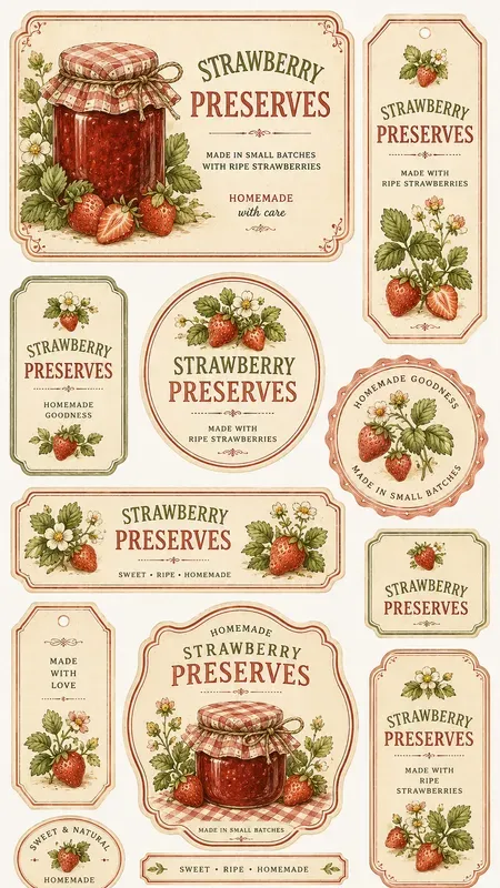 Organic Pantry Wrapper Cutouts Sheets