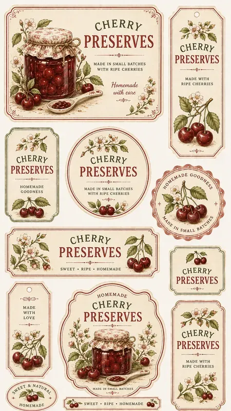 Organic Pantry Wrapper Cutouts Sheets