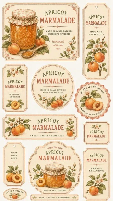 Organic Pantry Wrapper Cutouts Sheets