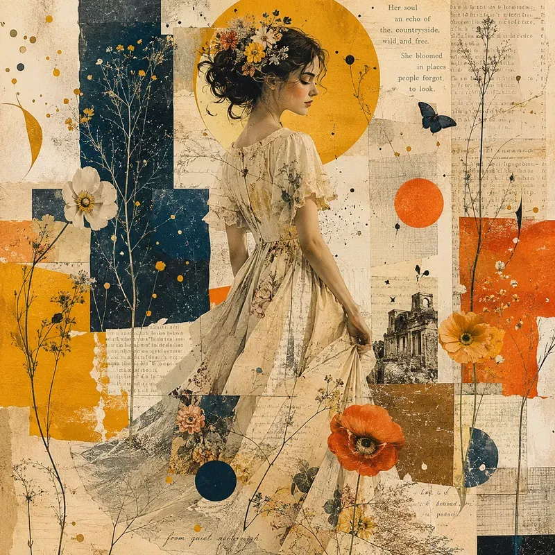 Surreal Collage Character Portraits