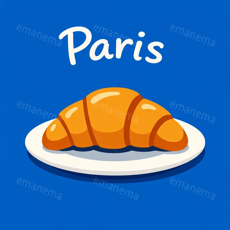 Playful Cartoonish Cities And Foods