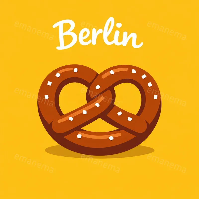 Playful Cartoonish Cities And Foods