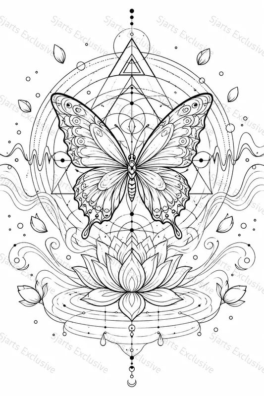 Modern Psychedelic Coloring Suites