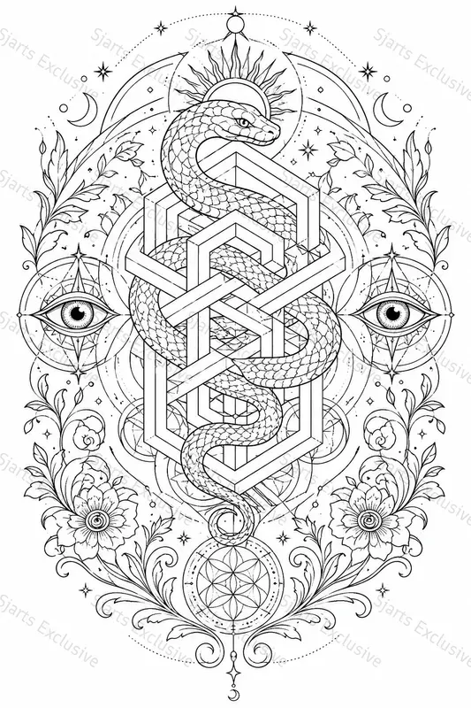 Modern Psychedelic Coloring Suites