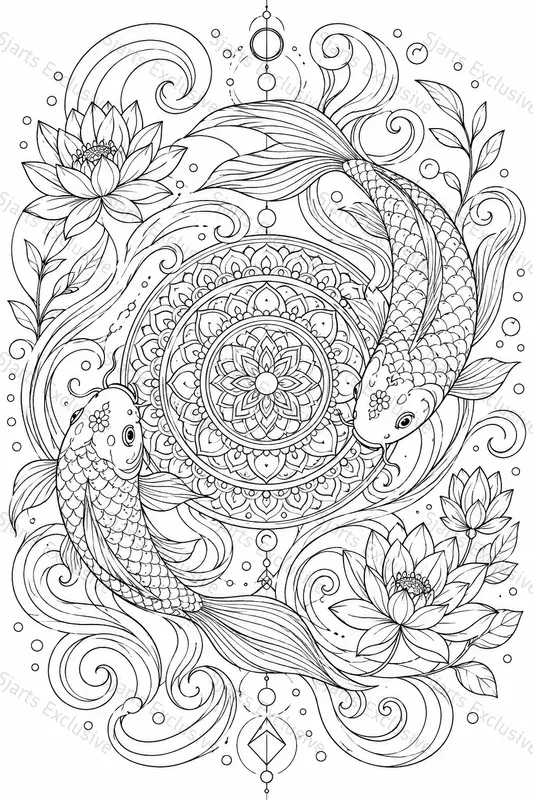 Modern Psychedelic Coloring Suites