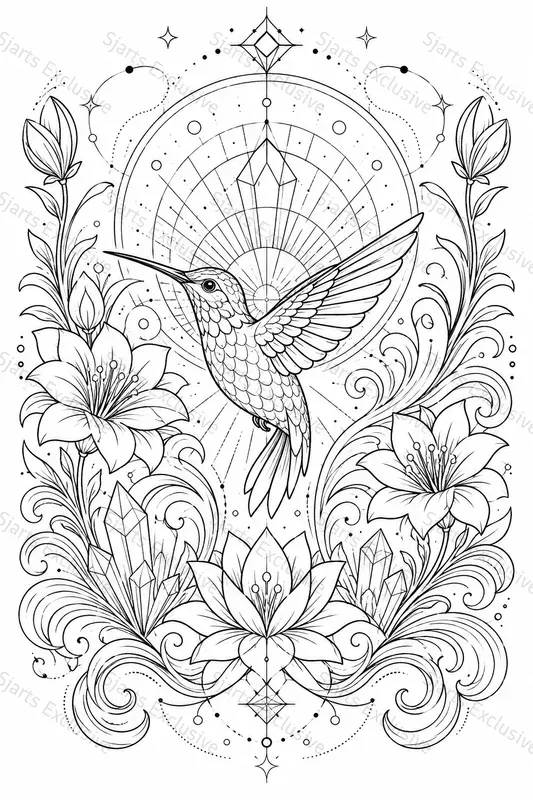 Modern Psychedelic Coloring Suites