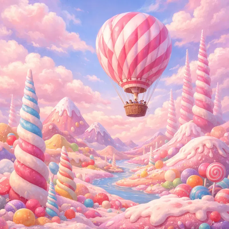 Dreamy Candyland Balloon Worlds