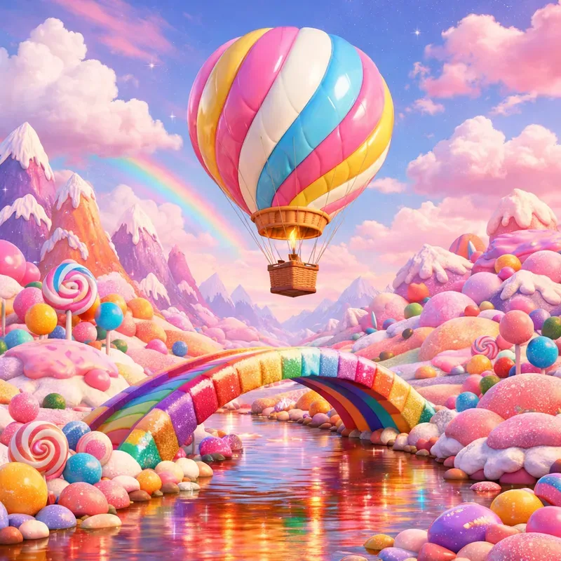 Dreamy Candyland Balloon Worlds