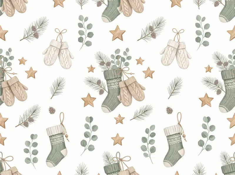 Scandinavian Winter Seamless Patterns