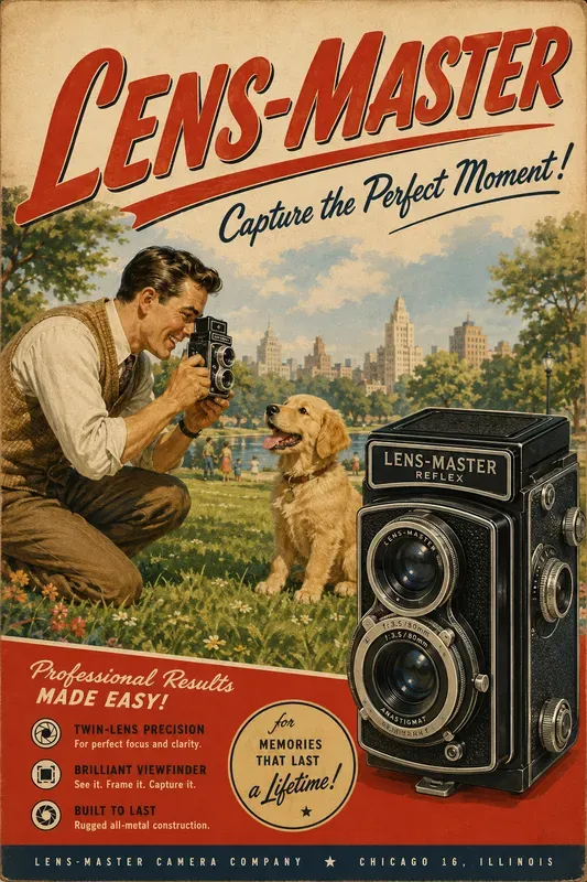 Vintage 1950s Advertisement Posters