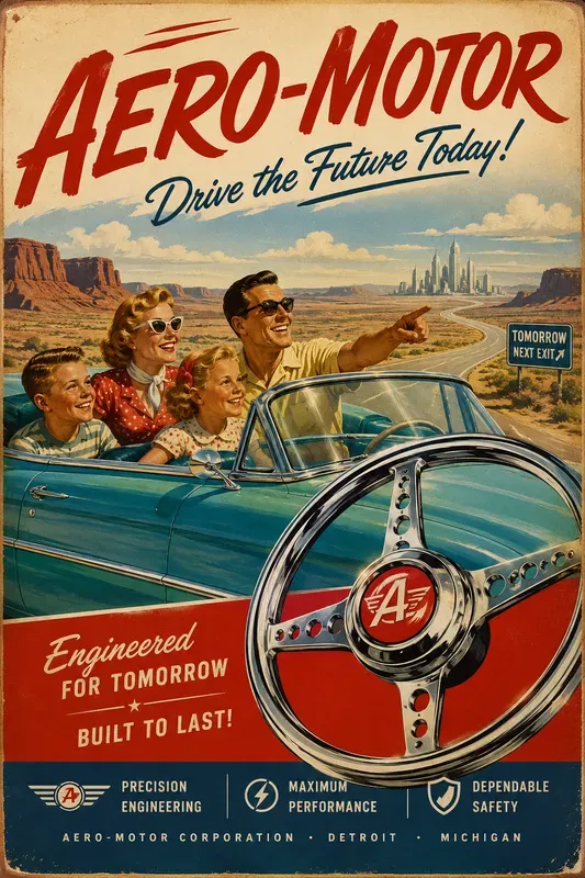 Vintage 1950s Advertisement Posters
