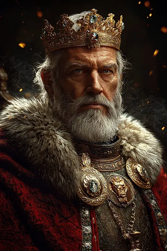 Fantasy King And Queen Portraits Royal Art