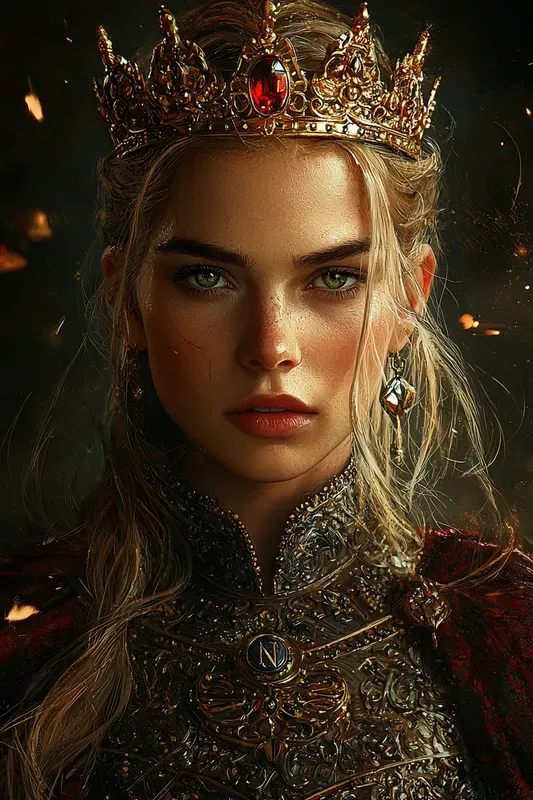 Fantasy King And Queen Portraits Royal Art