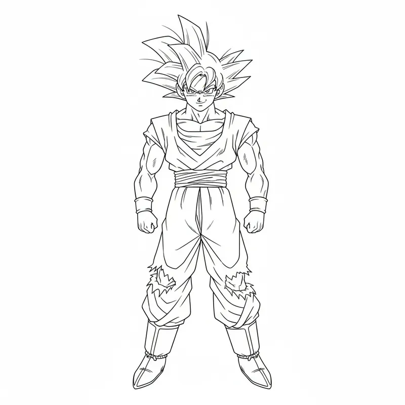 Anime Character Coloring Books Line Art