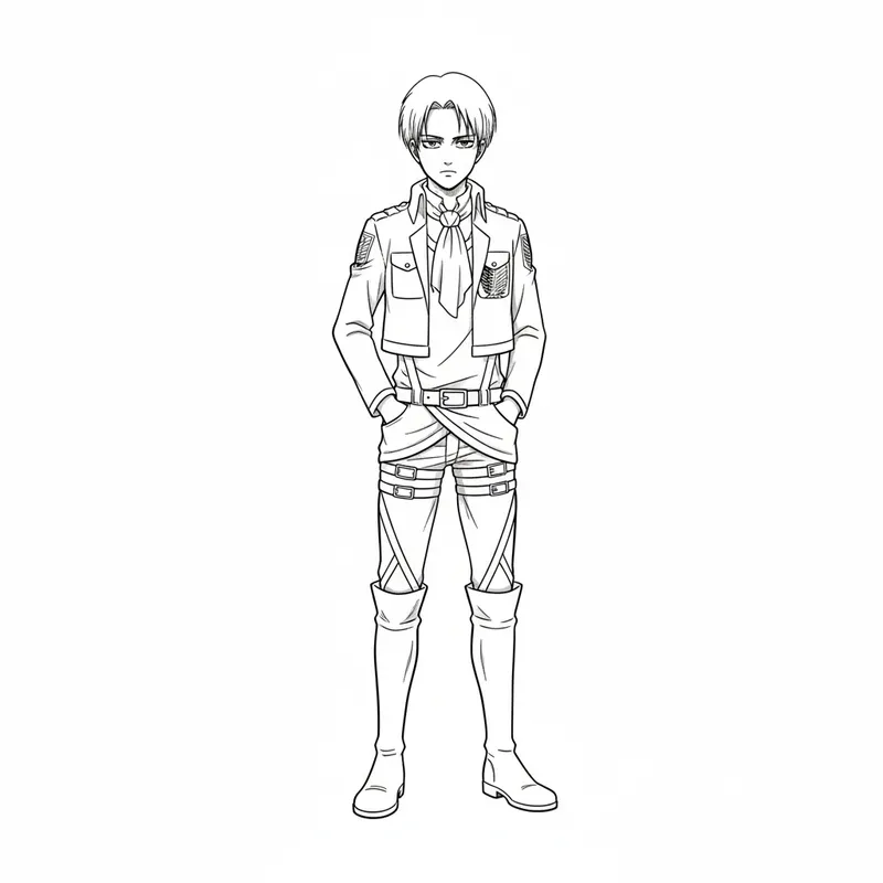 Anime Character Coloring Books Line Art