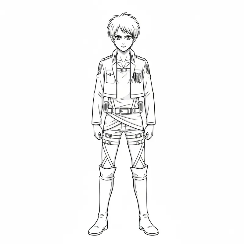 Anime Character Coloring Books Line Art