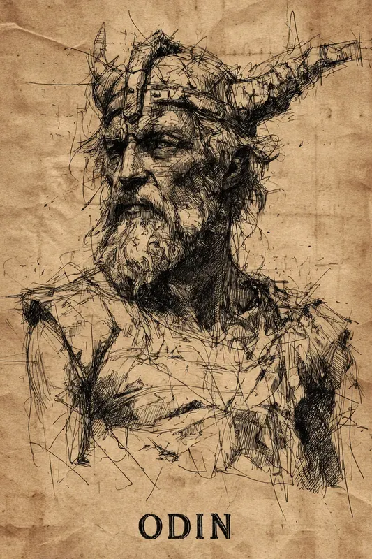 Raw Ink Sketch Character Lines
