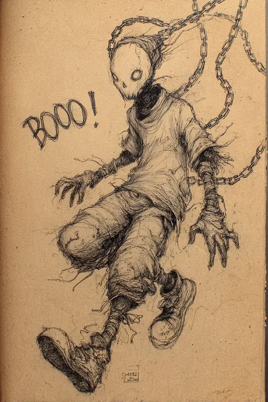 Raw Ink Sketch Character Lines