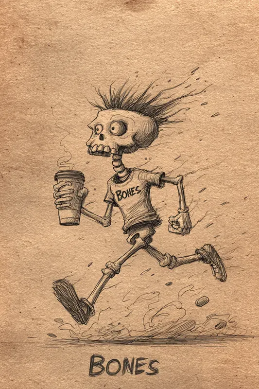 Raw Ink Sketch Character Lines