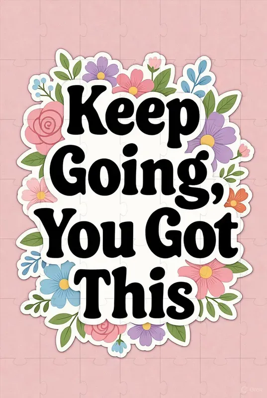 Pastel Floral Motivational Stickers