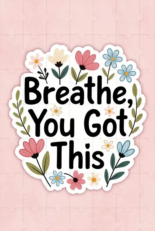 Pastel Floral Motivational Stickers