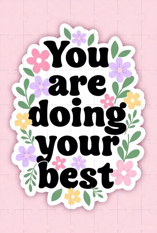 Pastel Floral Motivational Stickers