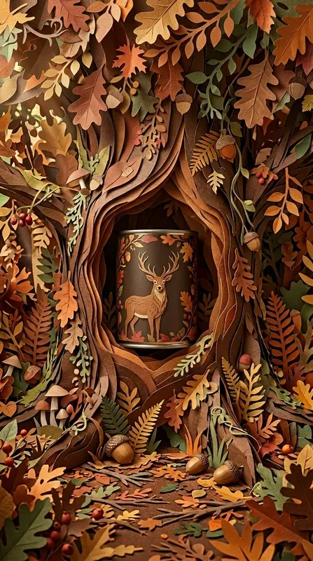 Enchanted Woodland Den Papercraft Stages