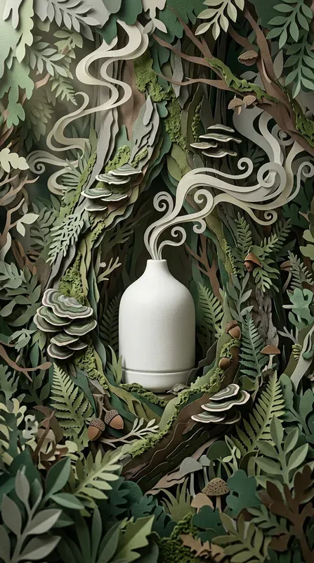 Enchanted Woodland Den Papercraft Stages