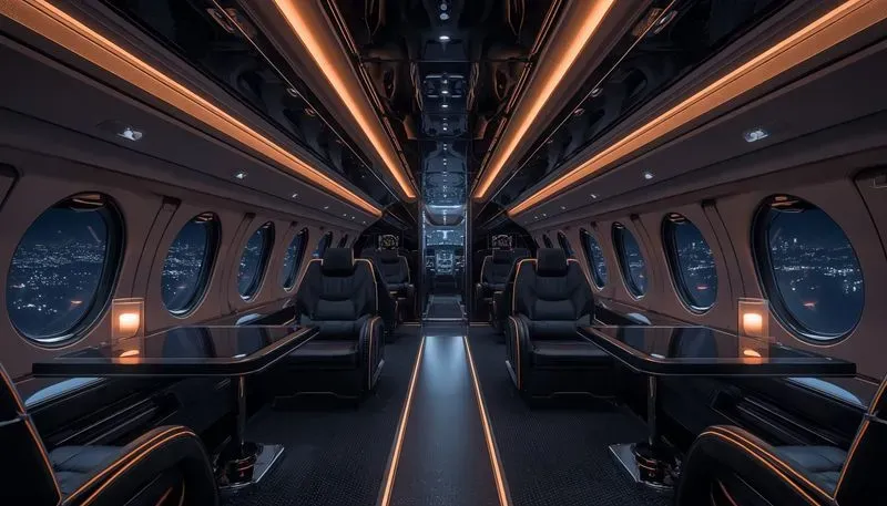 Ultra Luxury Private Jet Interiors