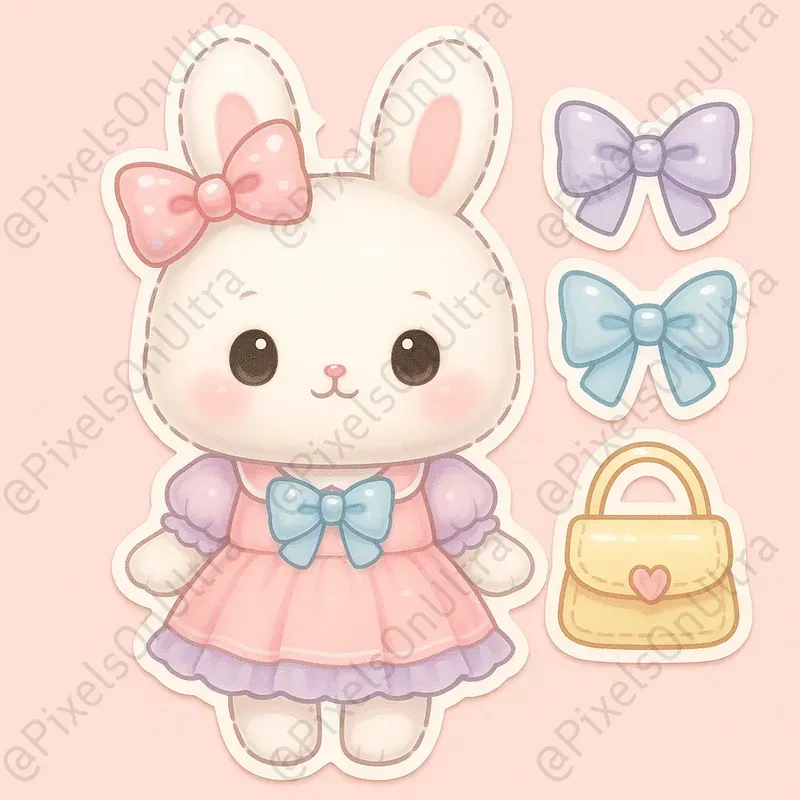 Kawaii Dress Up Animal Paper Dolls