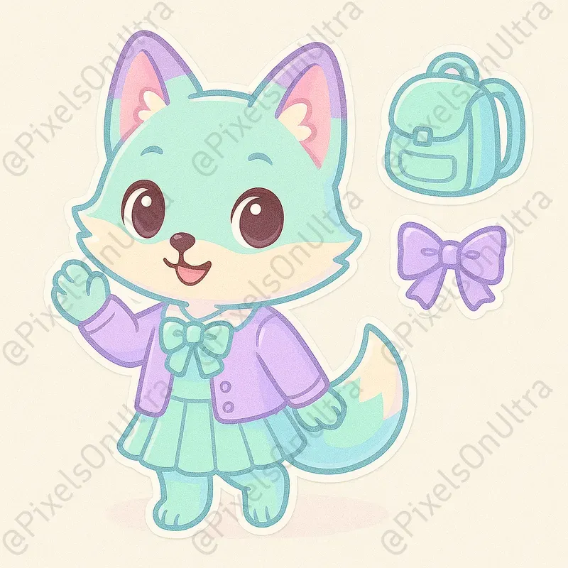 Kawaii Dress Up Animal Paper Dolls