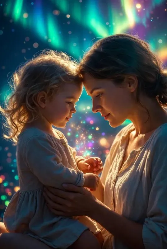 Realistic Magical Parent Child Portraits