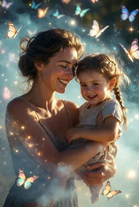 Realistic Magical Parent Child Portraits
