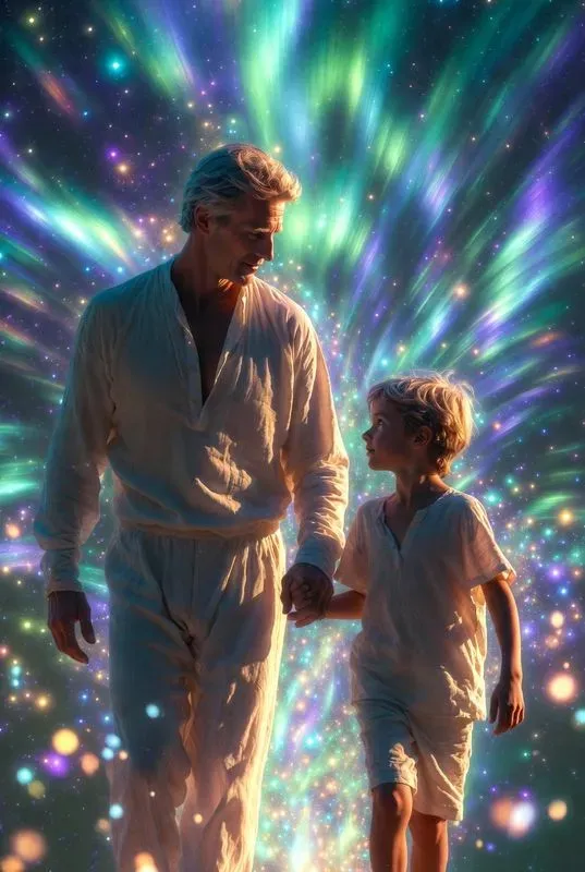 Realistic Magical Parent Child Portraits
