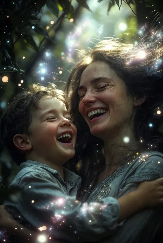 Realistic Magical Parent Child Portraits