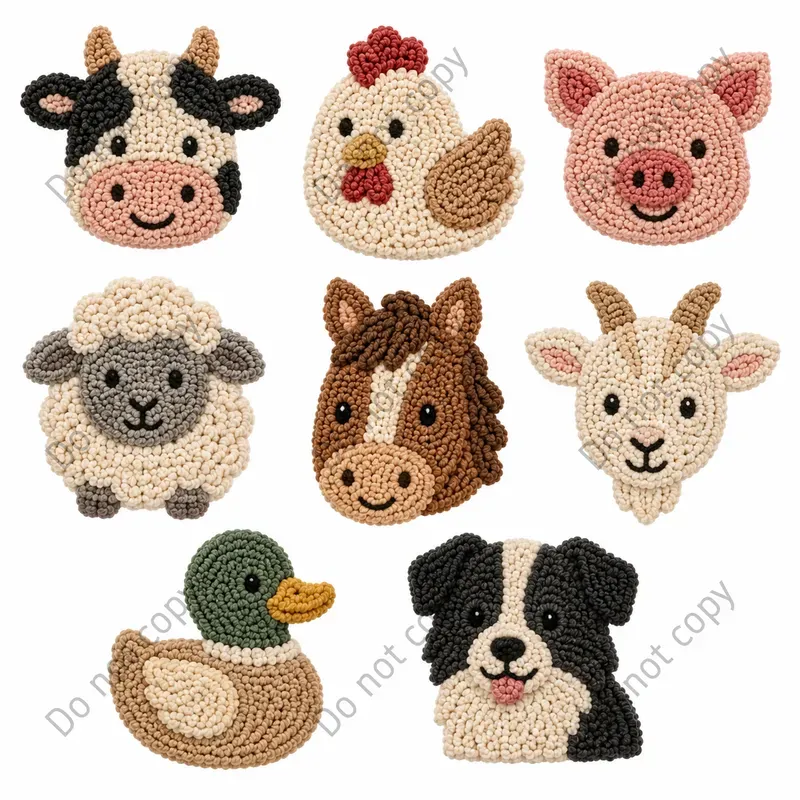 Punch Needle Clipart Any Themes