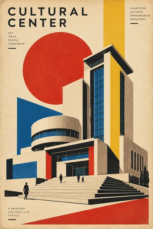 Bauhaus Architecture Art Posters