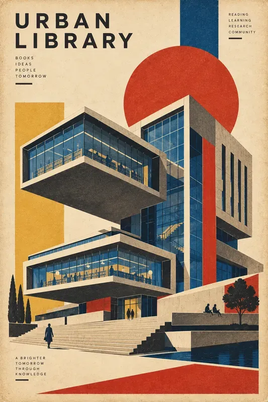 Bauhaus Architecture Art Posters