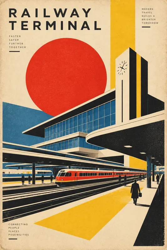 Bauhaus Architecture Art Posters