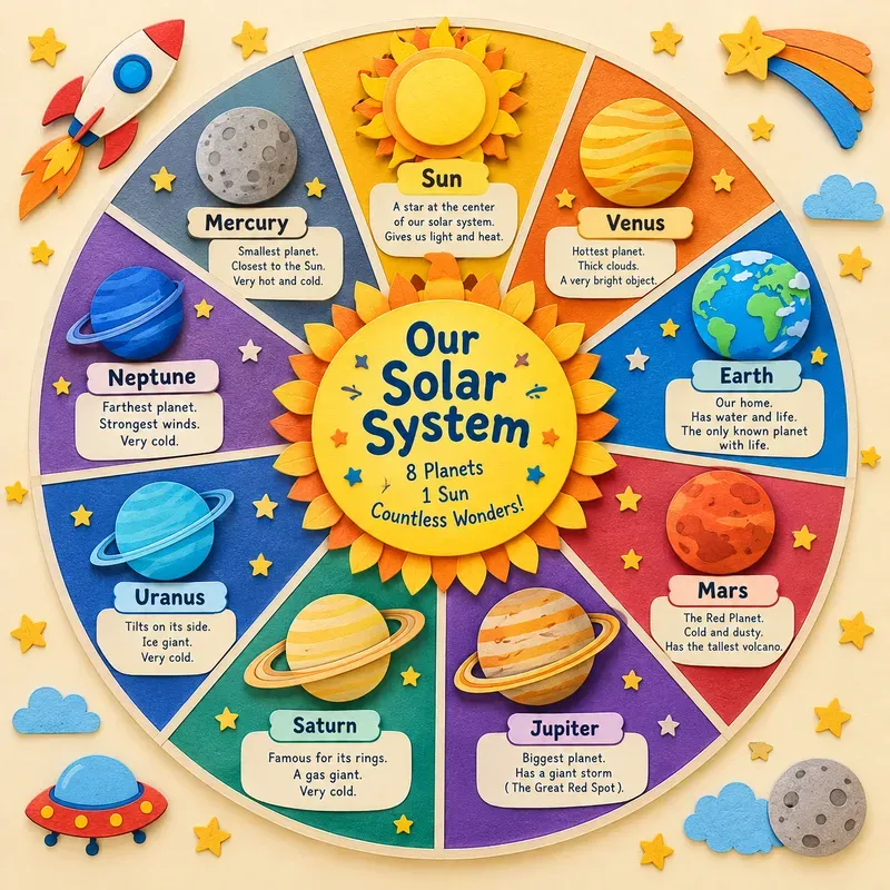Whimsical Learning Wheel Art