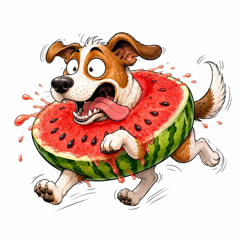 Funny Cartoon Animals In Food Collections