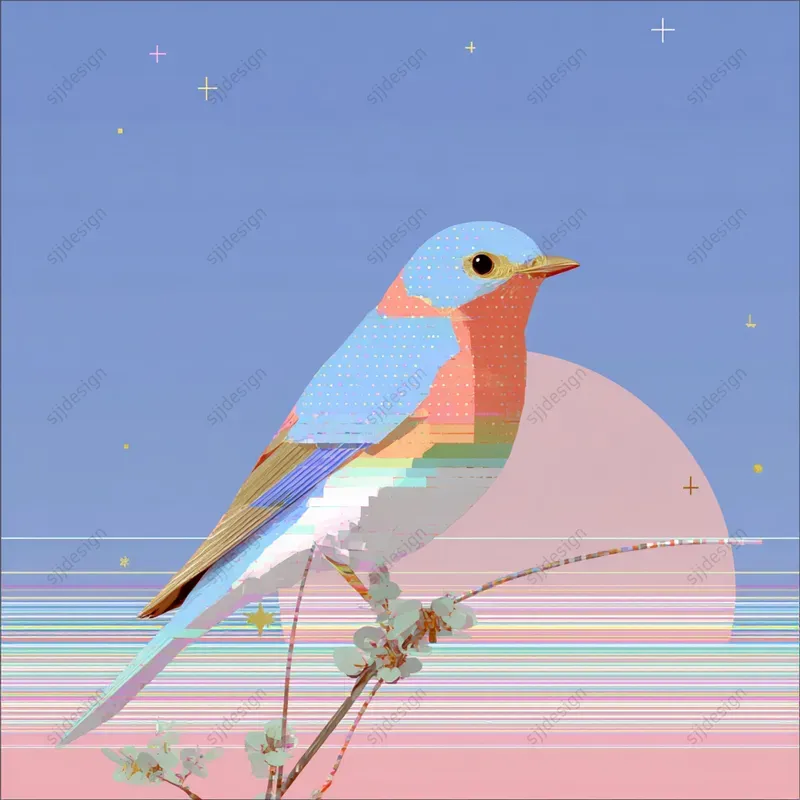 Dreamy Glitch Pastel Portraits