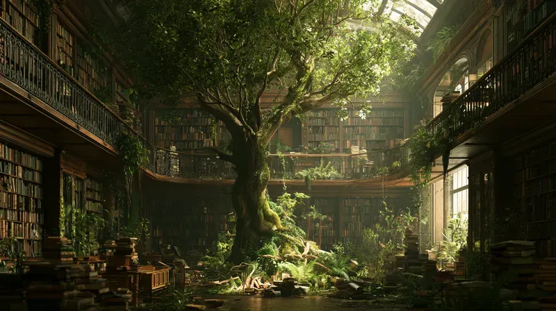 Abandoned Libraries Art Generator