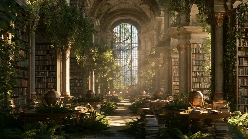 Abandoned Libraries Art Generator